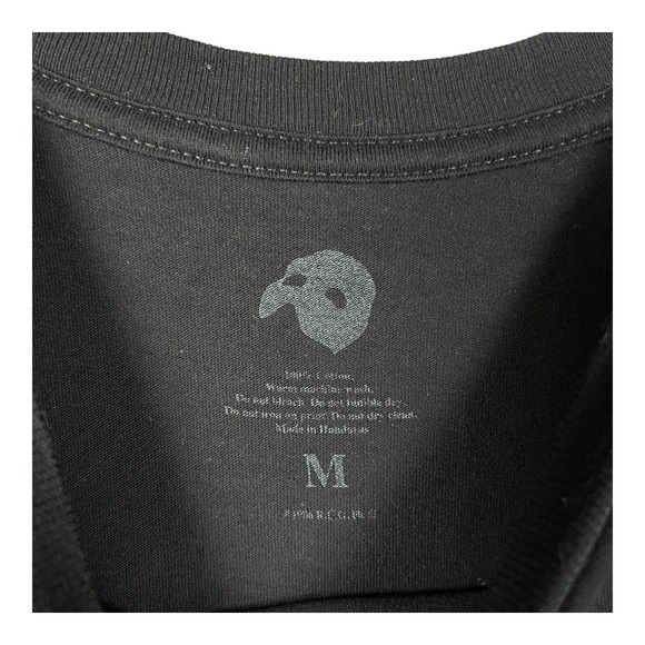 Phantom Of The Opera Black Yellow T Shirt Broadway Theater Women's sz Medium M - Picture 4 of 4